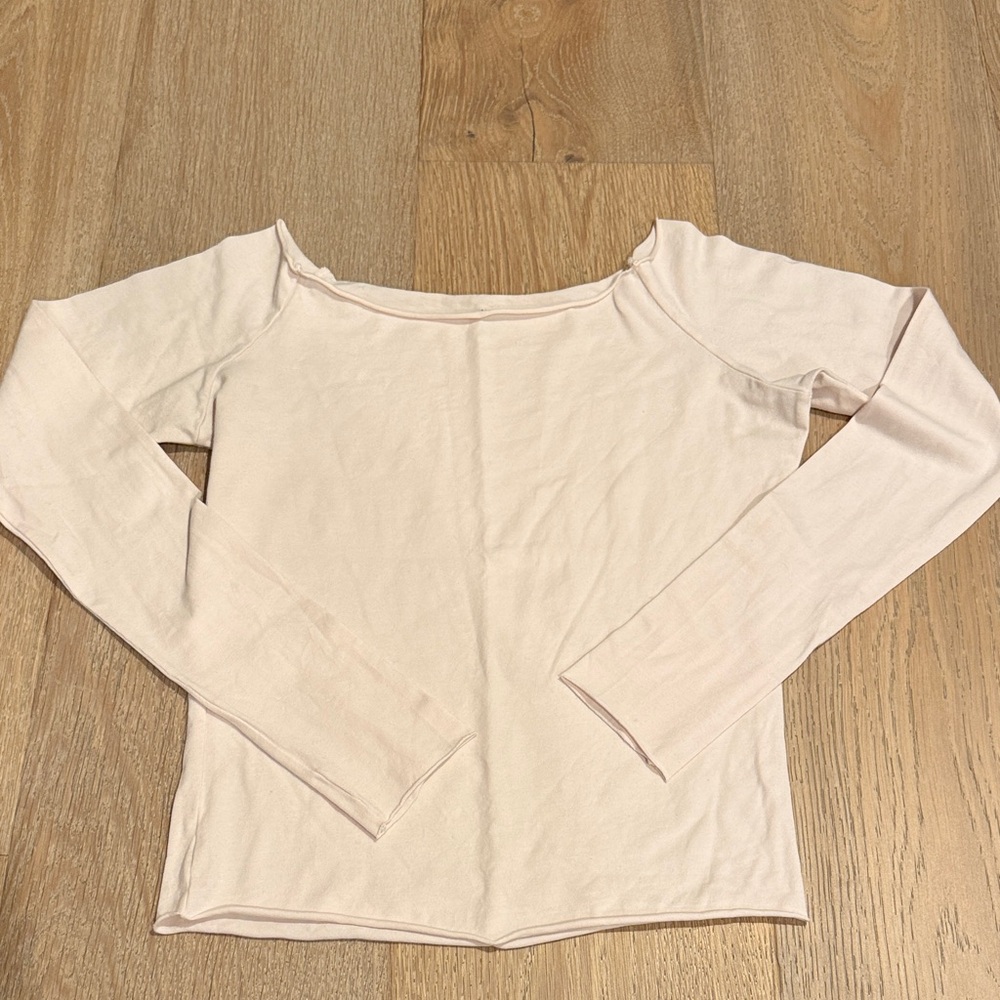 Brandy Melville Soft Pink Long Sleeve Top